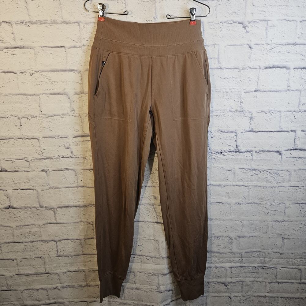 Athleta Venice Jogger Pants Tan Brown Womens Small Tall 597888 FA22